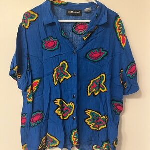 Vintage button up Dino shirt